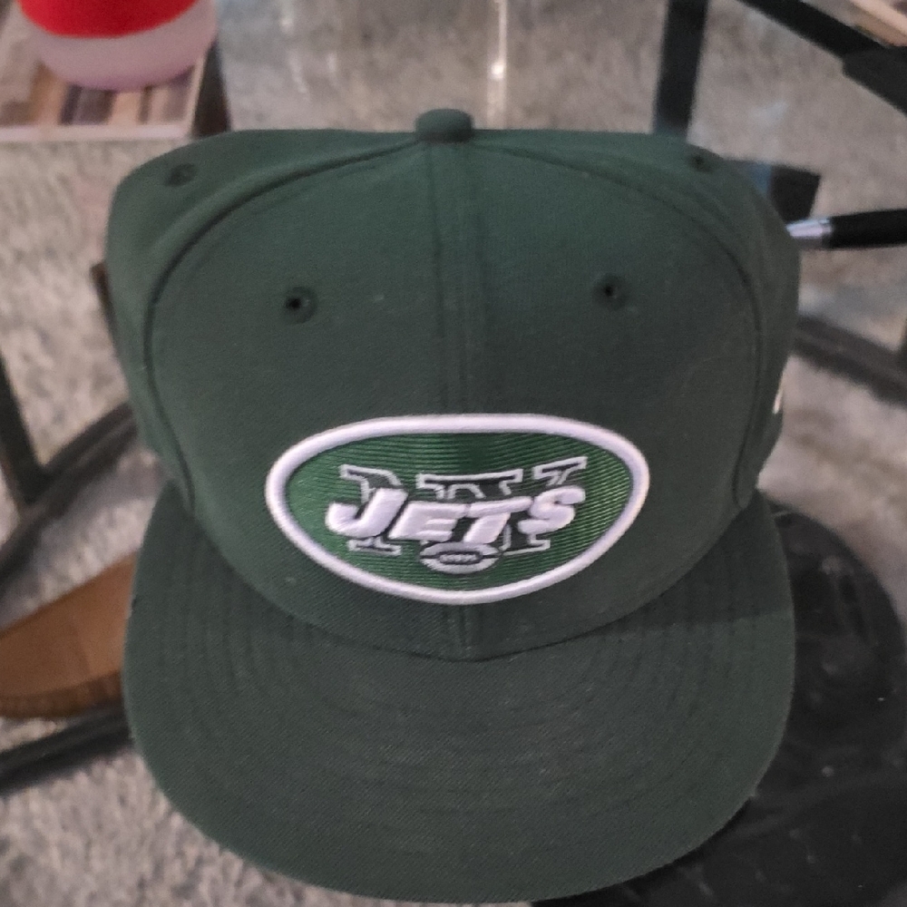 New Era Jets Green Fitted Cap 7 3/8 (733)